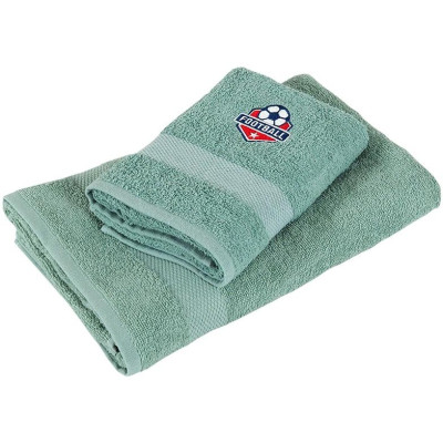 Osuška froté Adria 70x140 s výšivkou - zelená Football