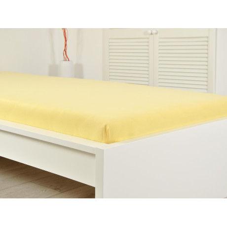 Prostěradlo Jersey bavlna IDEAL - Žlutá