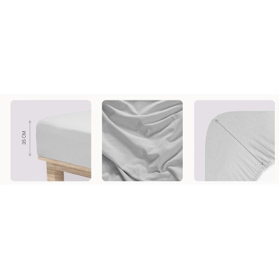 Jersey Lycra prostěradlo Andrea Simone boxspring - Northerm Droplet (14-4104)