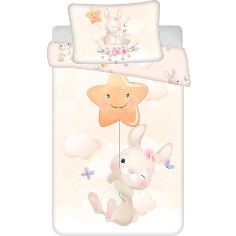 Povlečení Dětské do postýlky 100x135+40x60 - Bunny Star